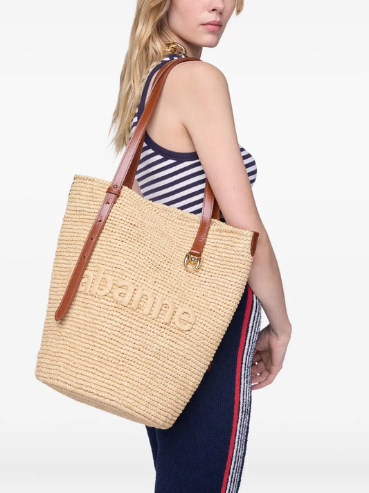 RABANNE BORSA TOTE RAFIA