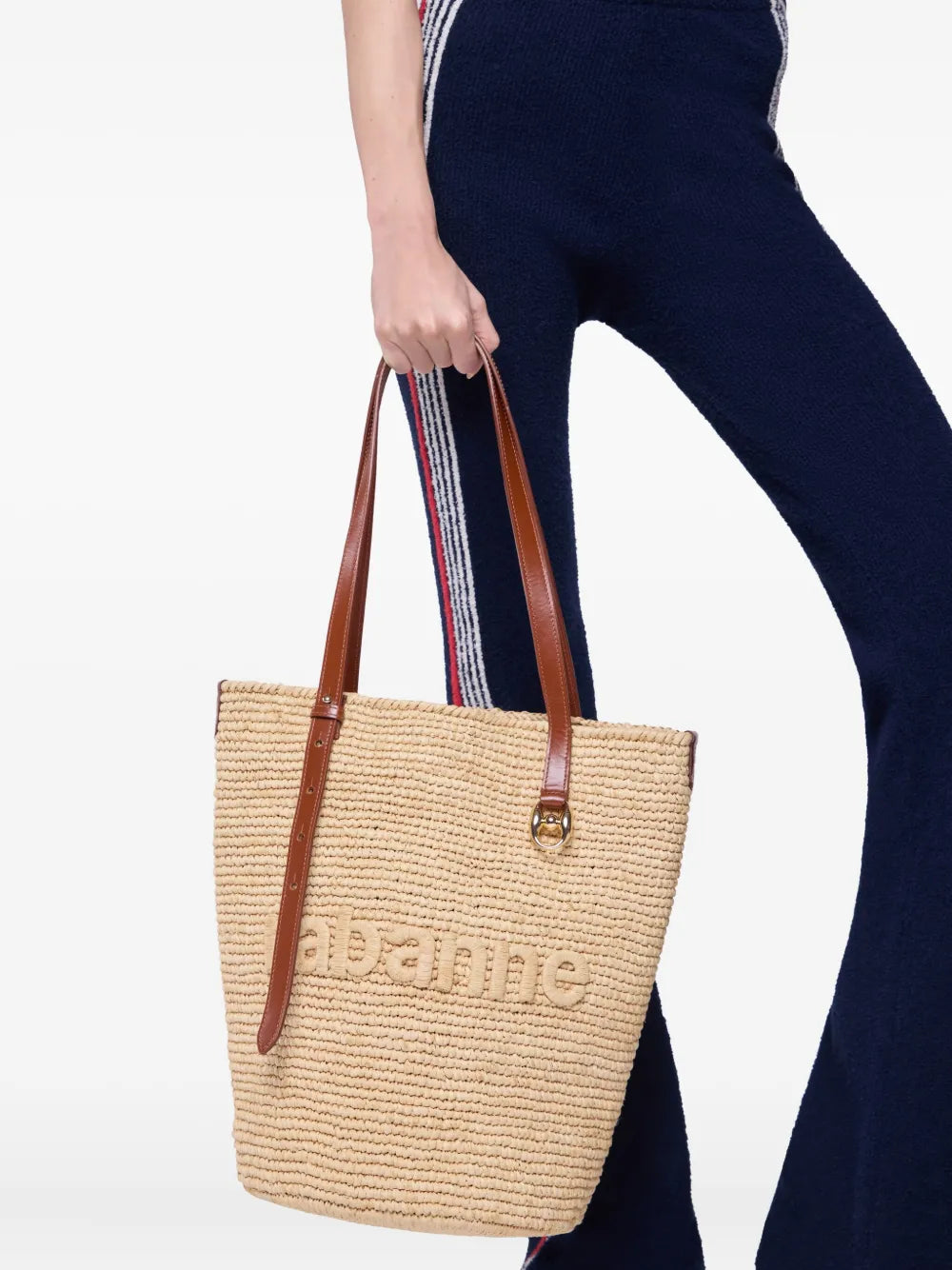 RABANNE BORSA TOTE RAFIA