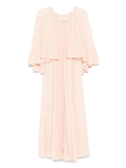 ZIMMERMANN ABITO ILLUMINATE PLEATED MAXI