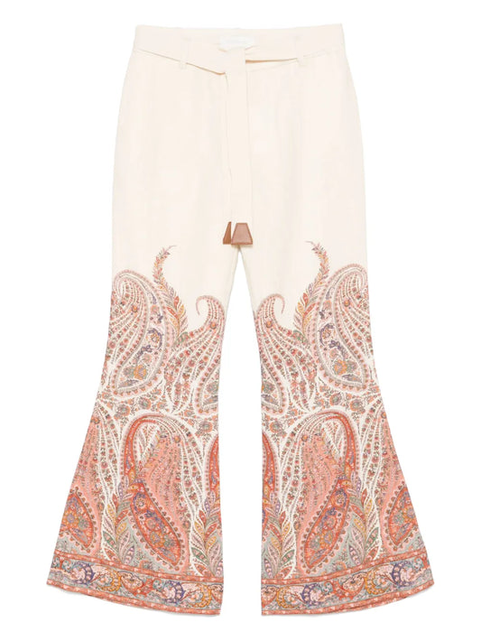 ZIMMERMANN PANTALONI RHIANNON CREAM