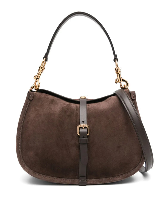 ETRO BORSA PONY SCAMOSCIATA BROWN