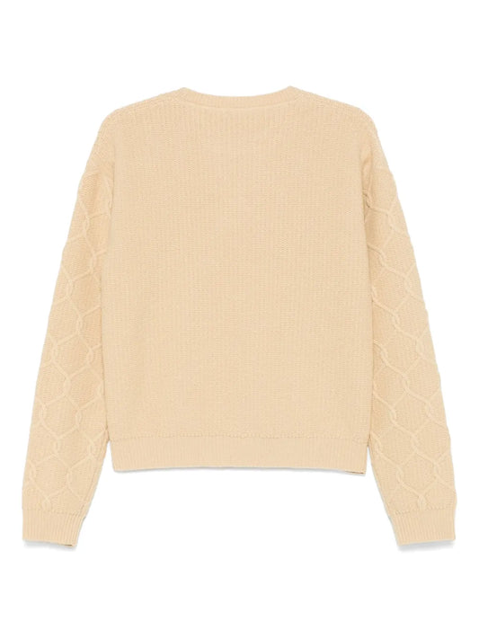 ETRO MAGLIA RICAMO FIORI BEIGE
