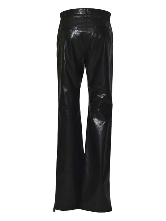 MSGM PANTALONE ZIP BLACK