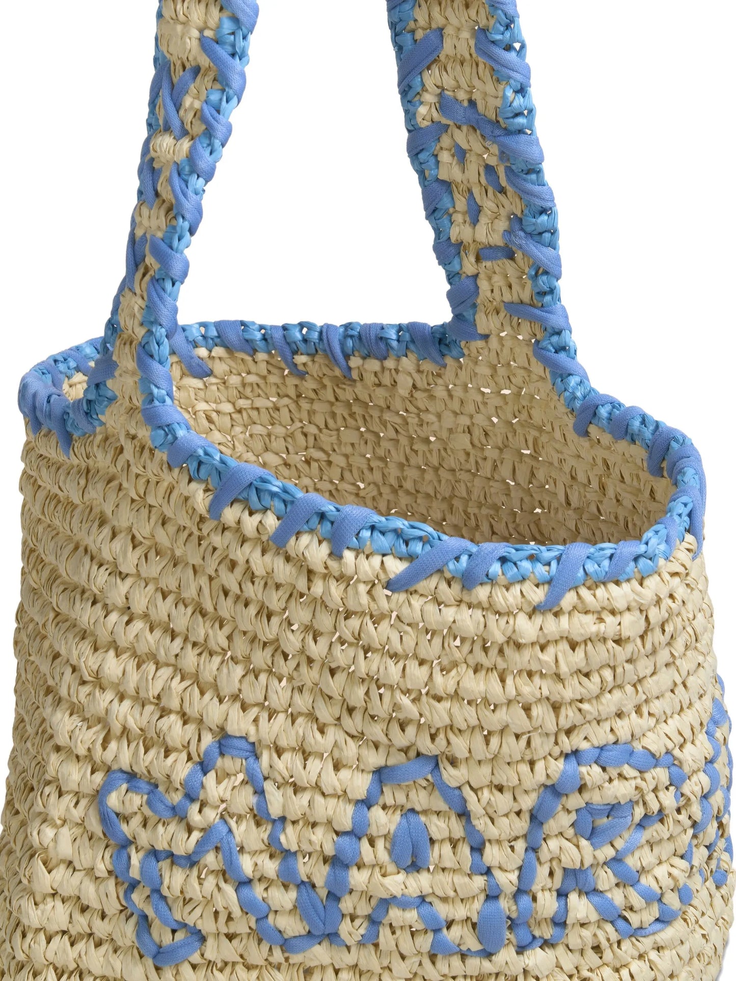 MARNI BORSA NASSA SMALL LOGO AZZURRO