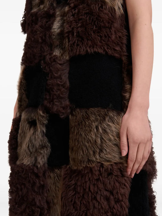 MARNI GILET PATCHWORK