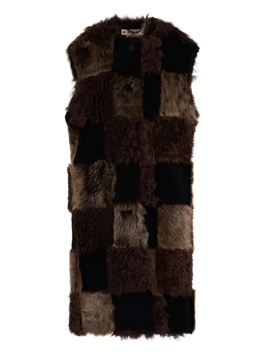 MARNI GILET PATCHWORK