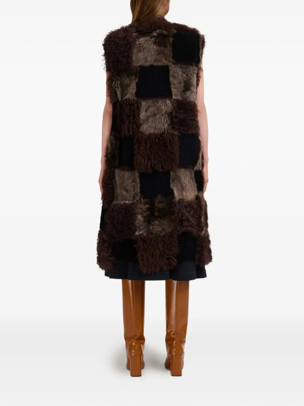 MARNI GILET PATCHWORK