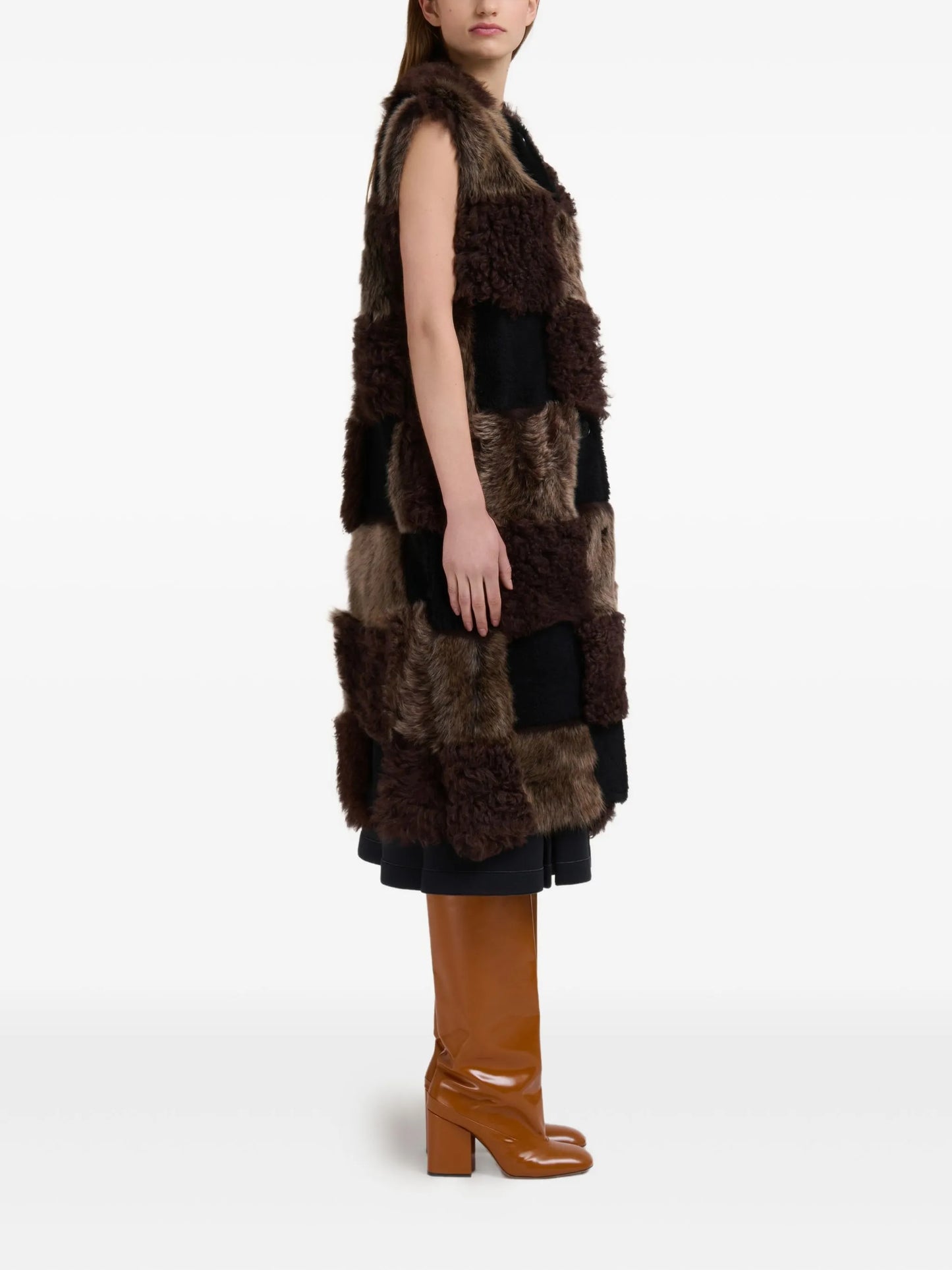 MARNI GILET PATCHWORK