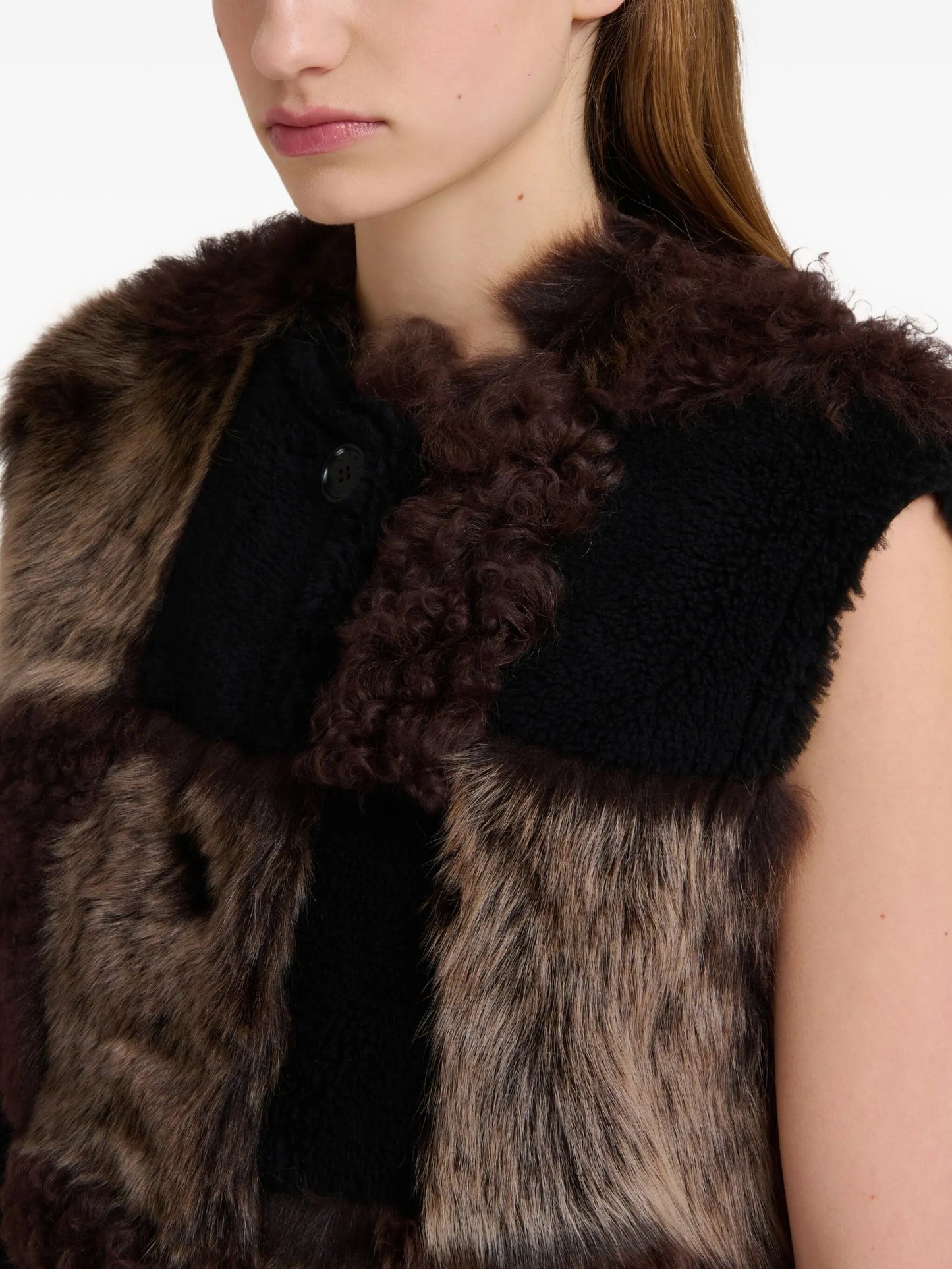 MARNI GILET PATCHWORK