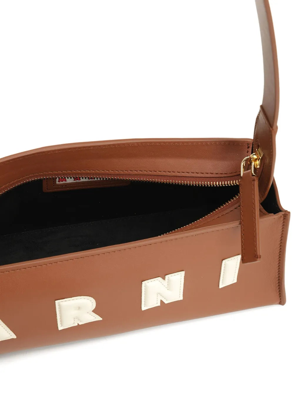 MARNI BORSA LOGO CUOIO
