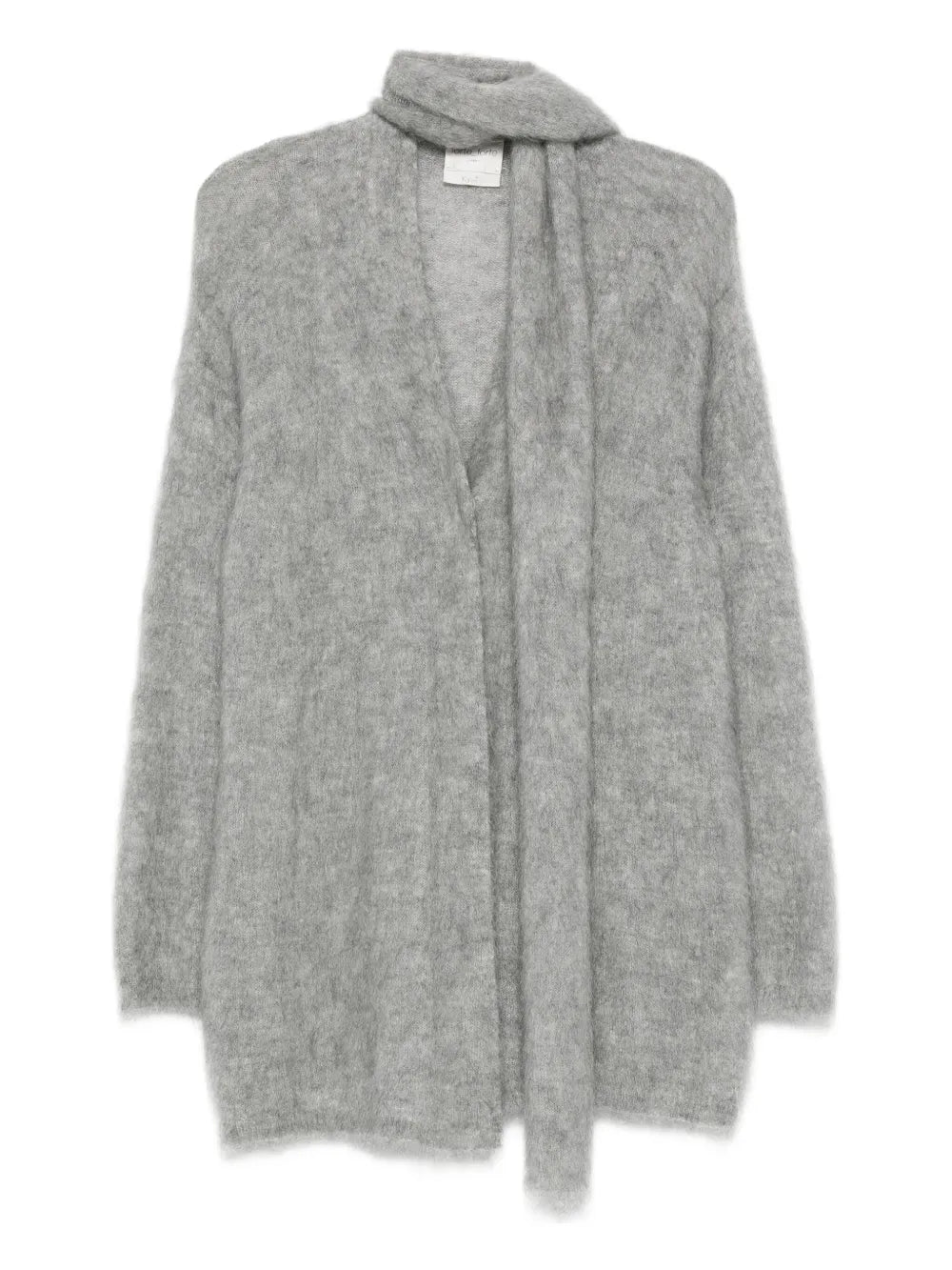 FORTE FORTE CARDIGAN OVERSIZE GRIGIO