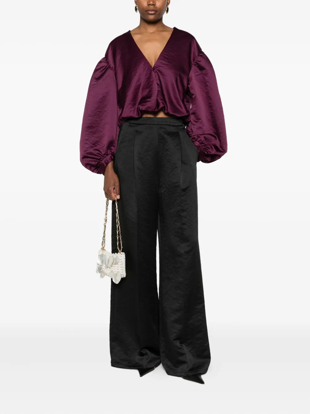 FORTE FORTE PANTALONE NOIR