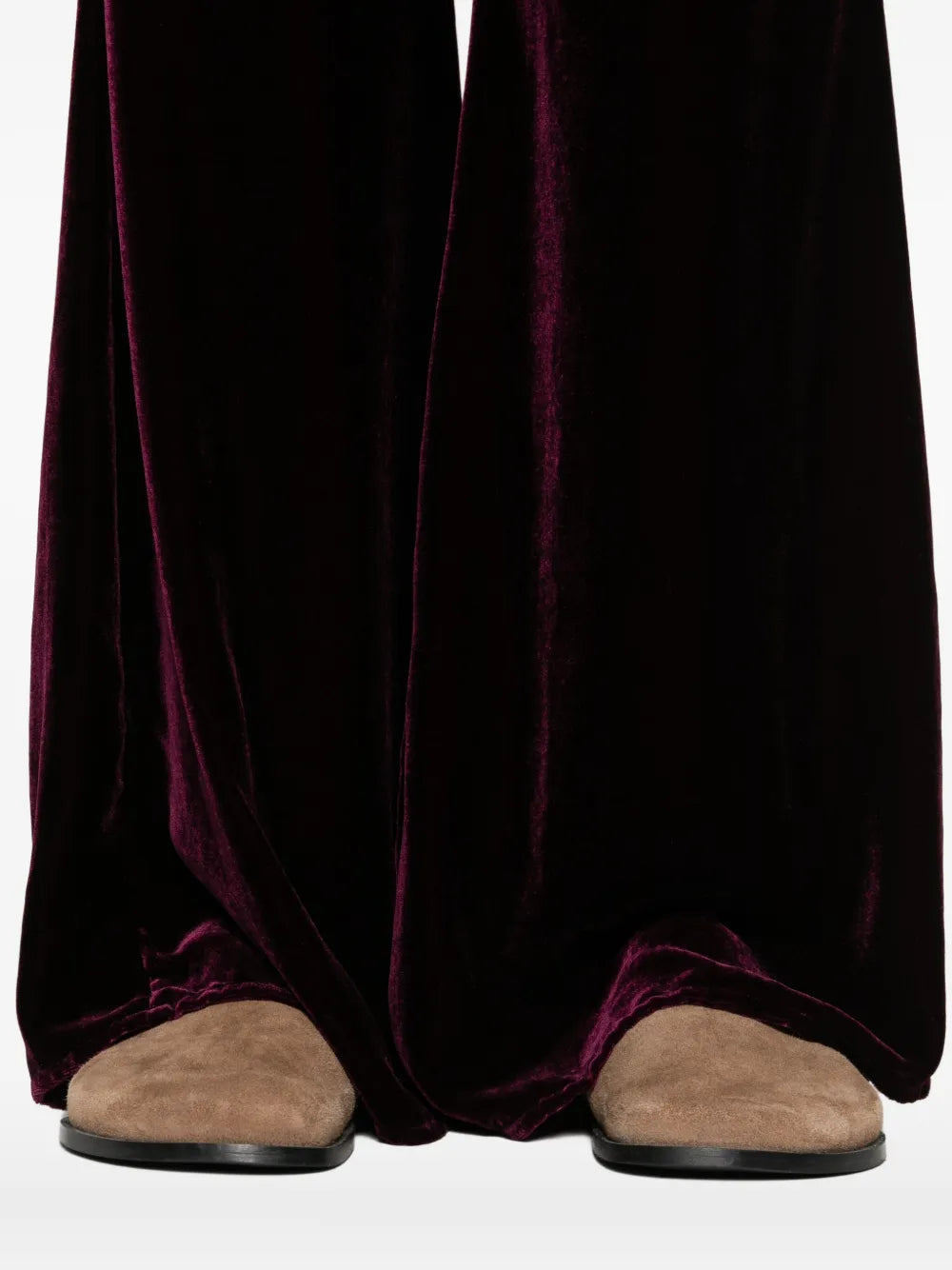 FORTE FORTE PANTALONI FLARE  BORDEAUX