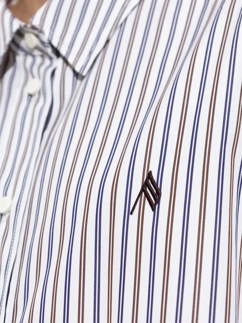 THE ATTICO CAMICIA RIGHE MULTICOLOR