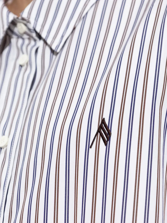 THE ATTICO CAMICIA RIGHE MULTICOLOR
