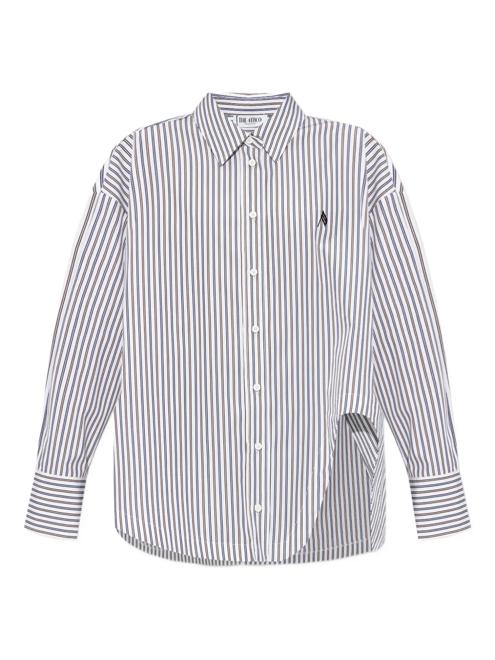 THE ATTICO CAMICIA RIGHE MULTICOLOR