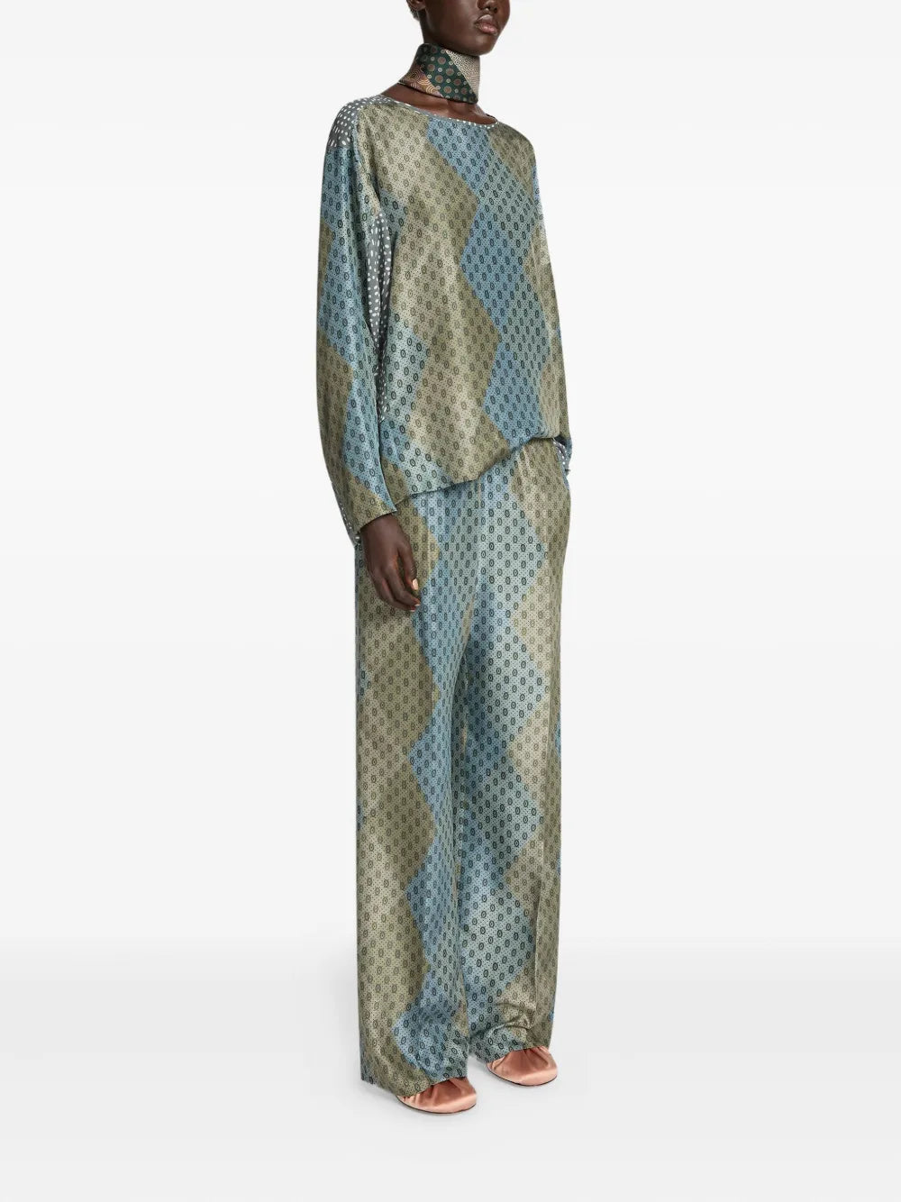 DRIES VAN NOTEN PANTALONI PUVIS LONG