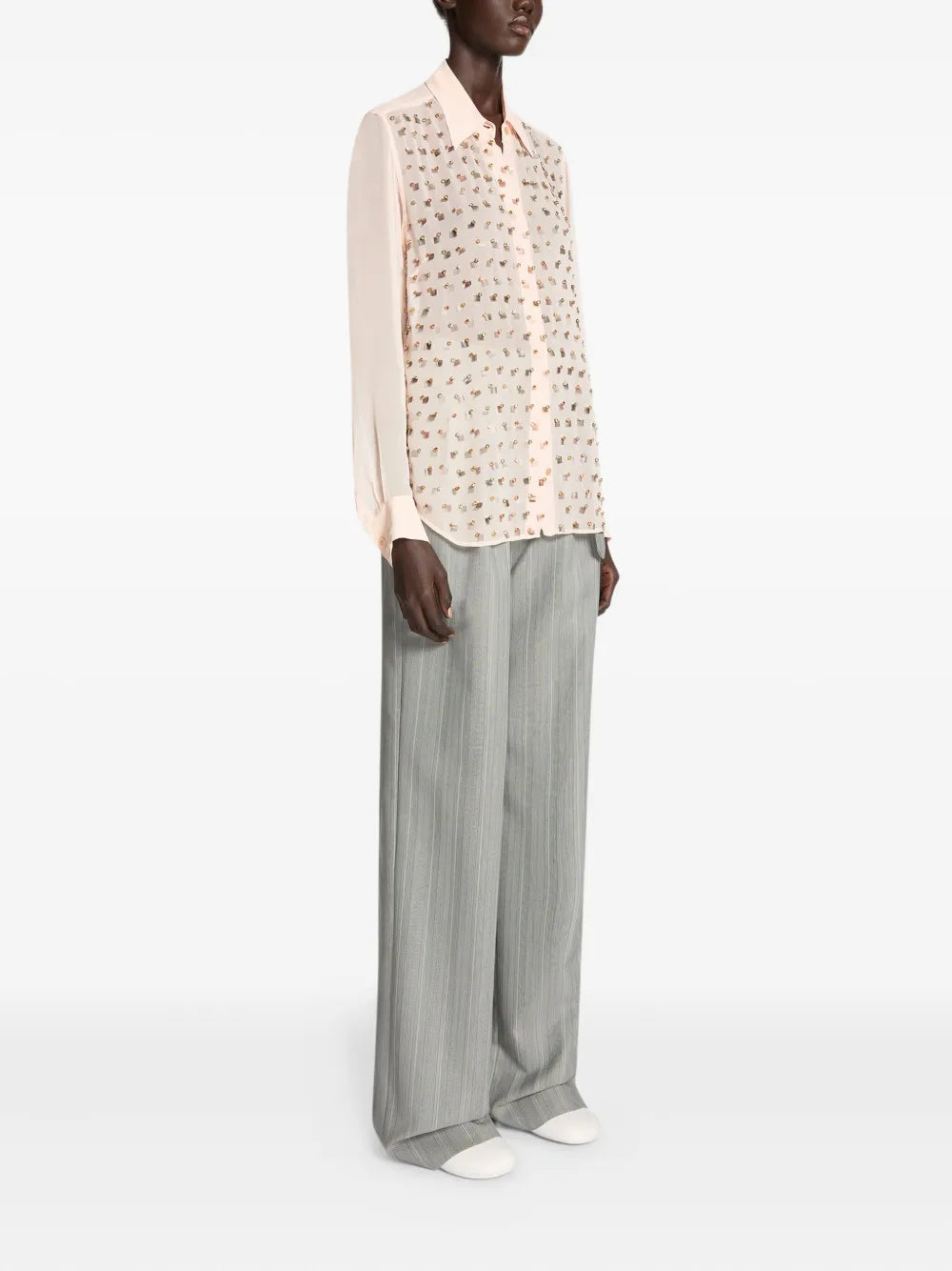 DRIES VAN NOTEN CAMICIA CHOWY  STRASS