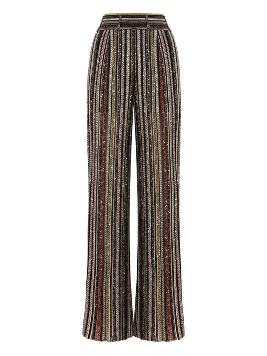 MISSONI PANTALONE RIGHE MULTICOLOR