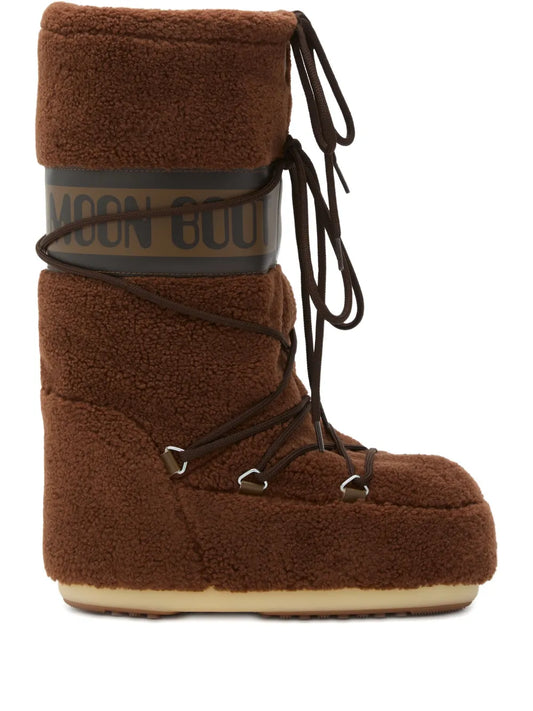 MOON BOOT STIVALI ICON FLEECE BROWN