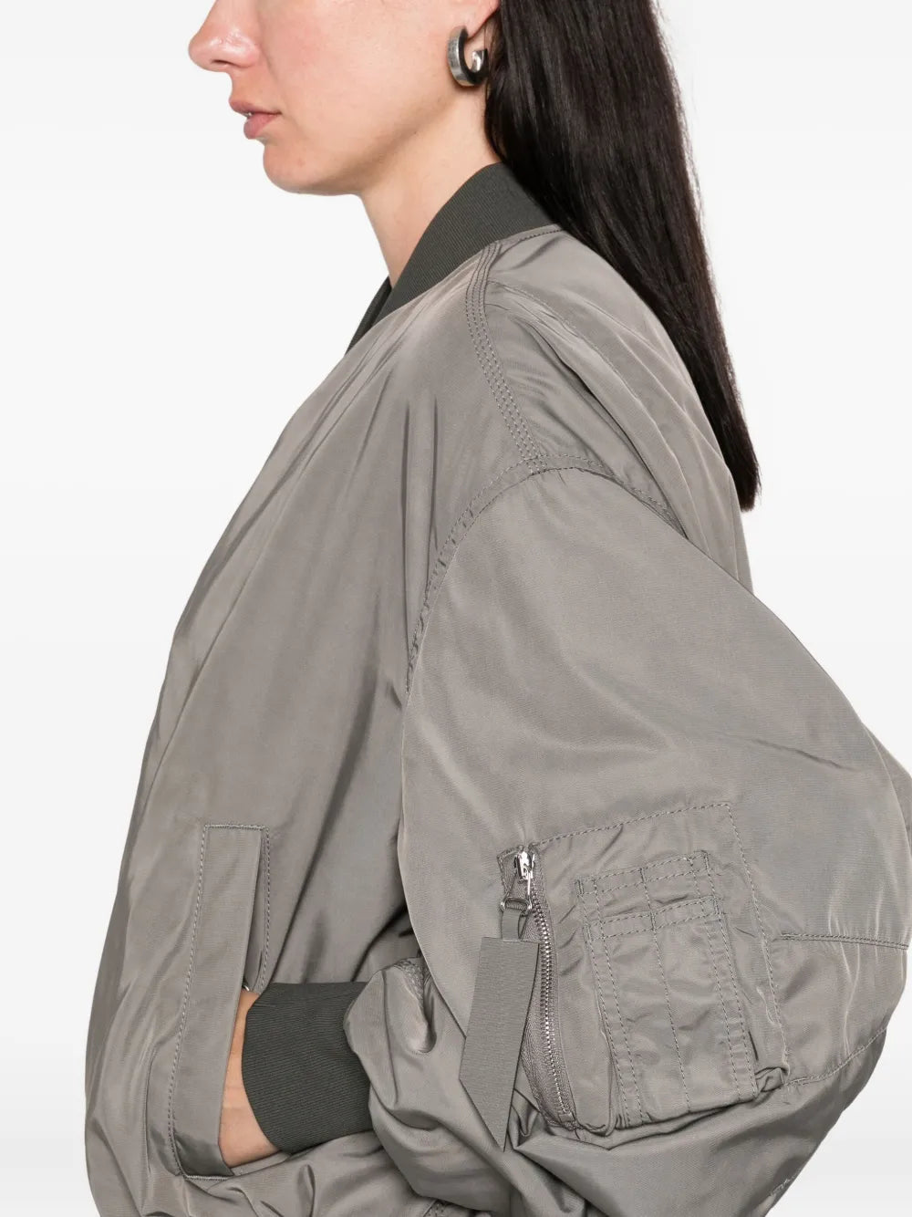 THE ATTICO BOMBER GREY