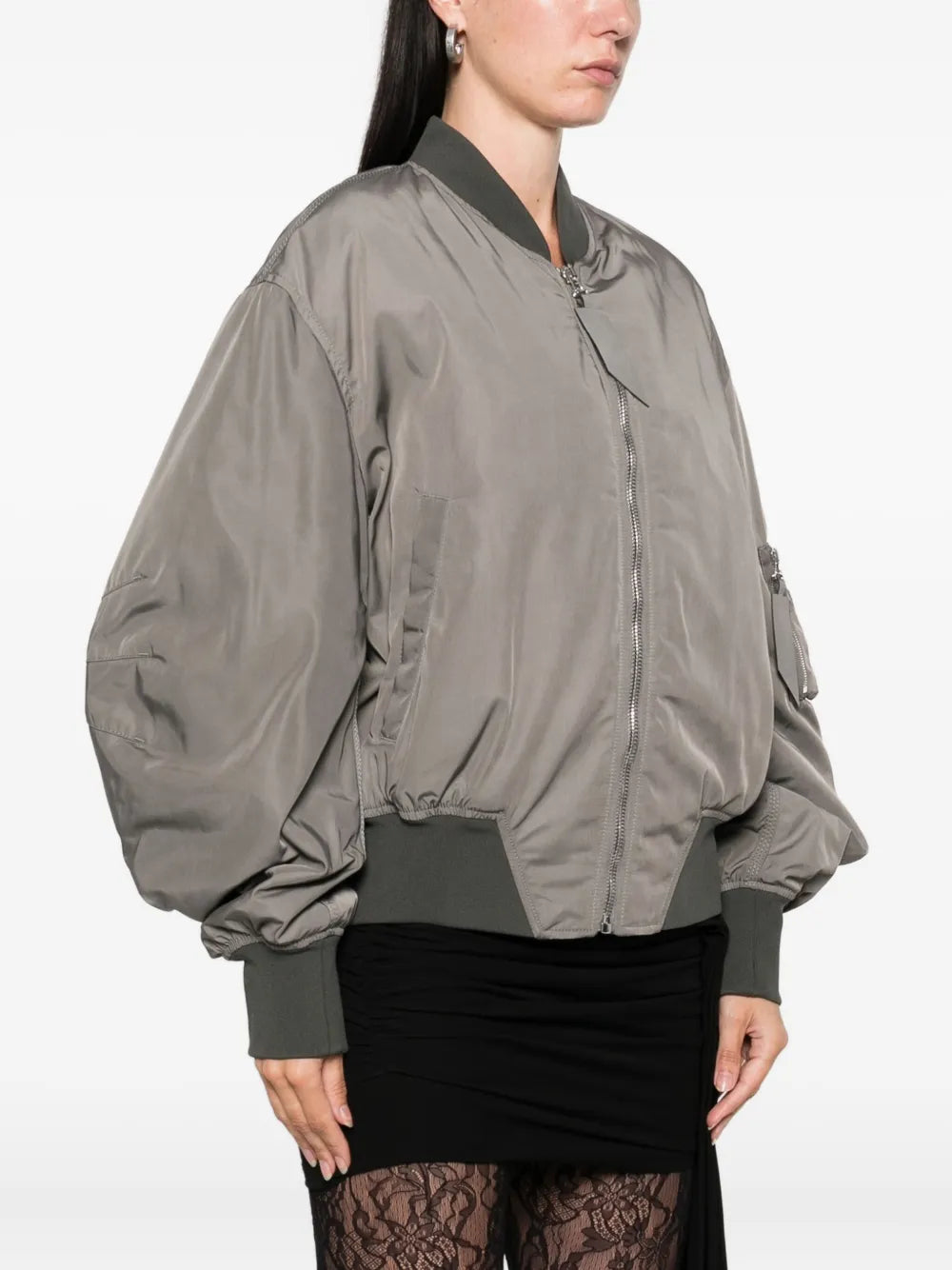 THE ATTICO BOMBER GREY