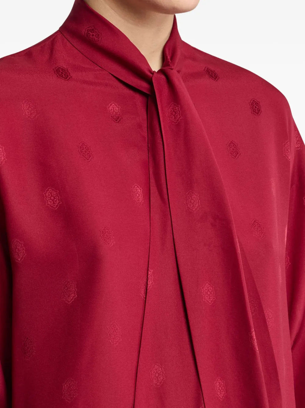 ETRO CAMICIA FIOCCO BORDEAUX