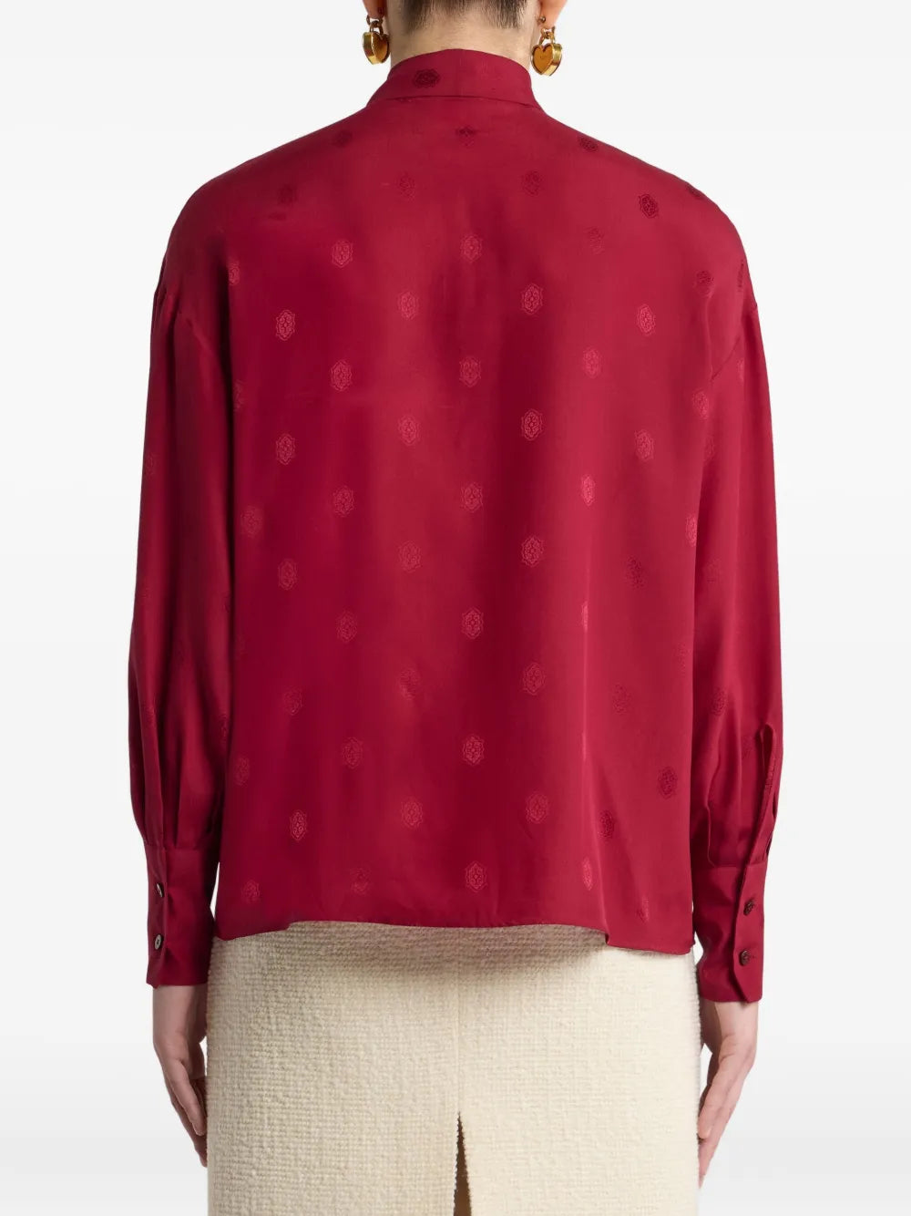 ETRO CAMICIA FIOCCO BORDEAUX