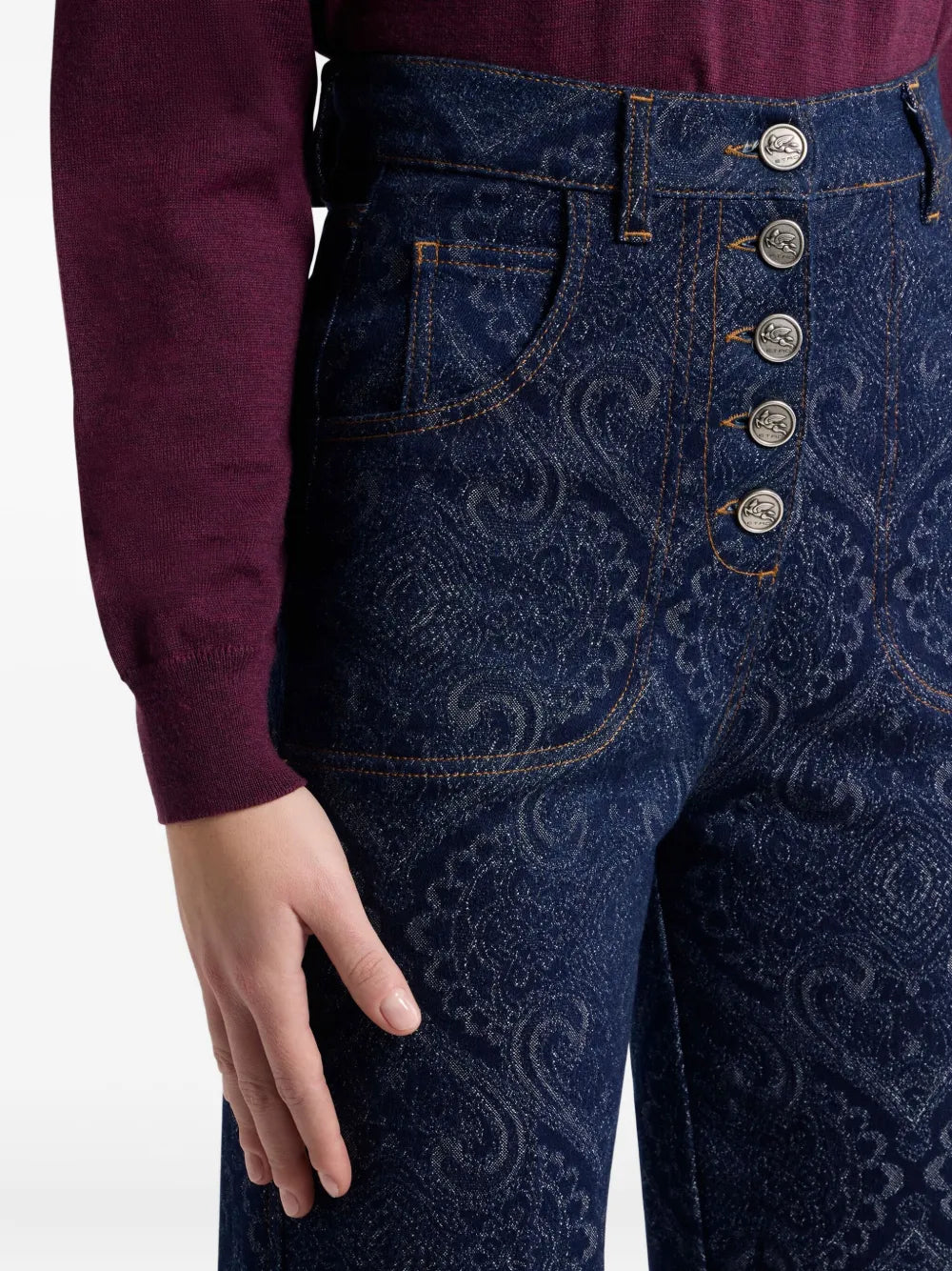 ETRO JEANS PAISLEY BLU
