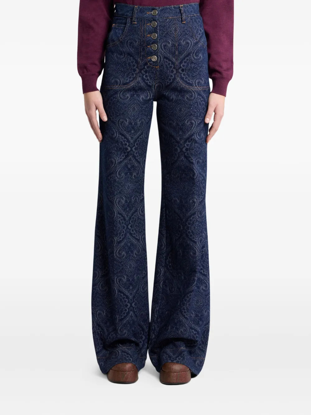 ETRO JEANS PAISLEY BLU
