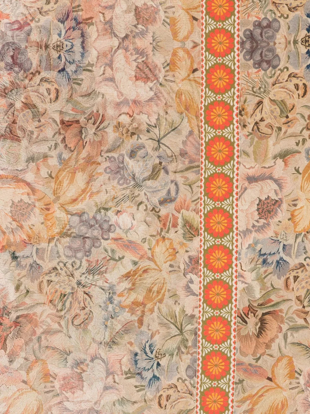 PIERRE-LOUIS MASCIA SCIARPA ALOE 135X195 FIORI ARANCIO