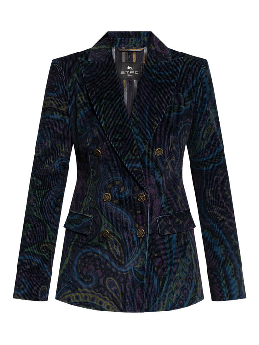 ETRO BLAZER PAISLEY VELLUTO