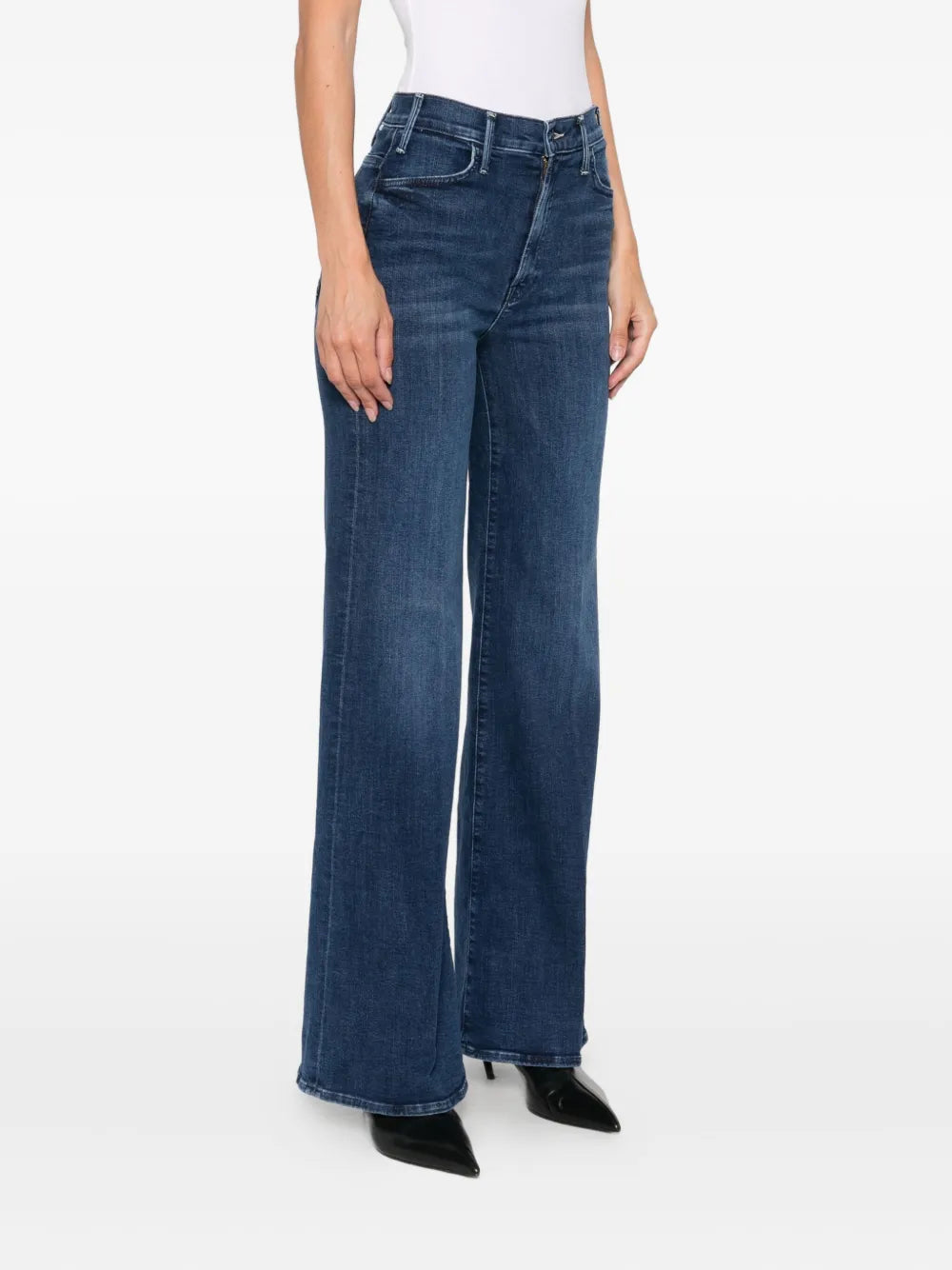 MOTHER JEANS HUSTLER ROLLER SNEAK