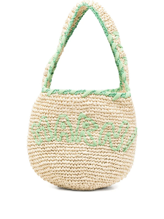 MARNI BORSA NASSA SMALL LOGO VERDE