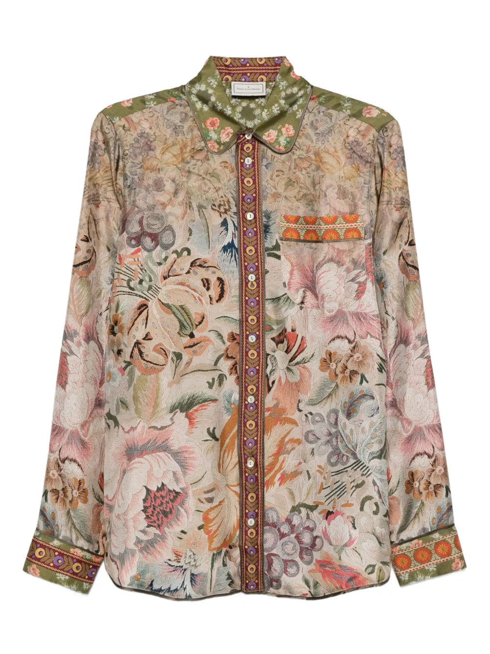 PIERRE-LOUIS MASCIA CAMICIA ALOE  FIORI