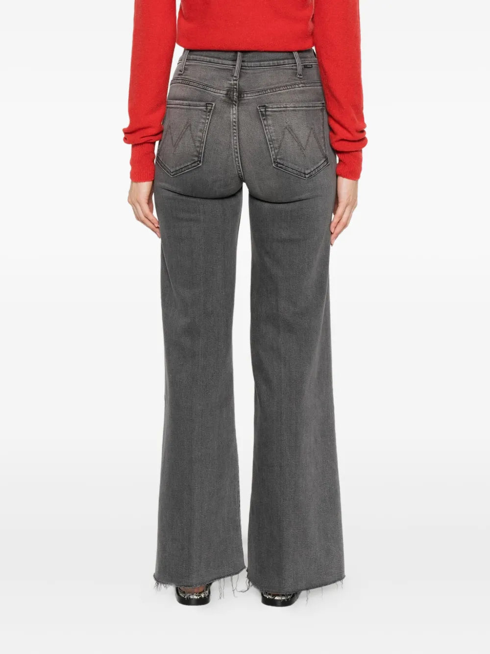 MOTHER JEANS ROLLER FRAY ANTRACITE