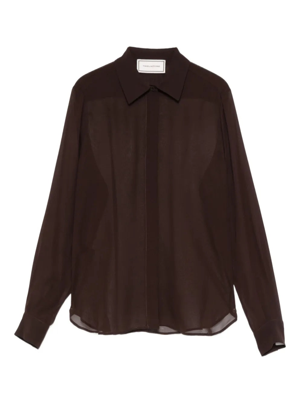 TAGLIATORE CAMICIA SETA BROWN