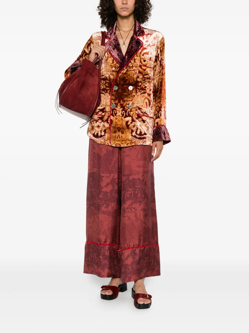PIERRE-LOUIS MASCIA PANTALONE ALOEGUM ROSSO