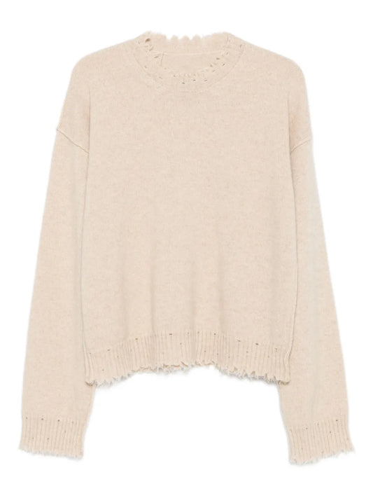 UMA WANG MAGLIONE M/LUNGA TAN
