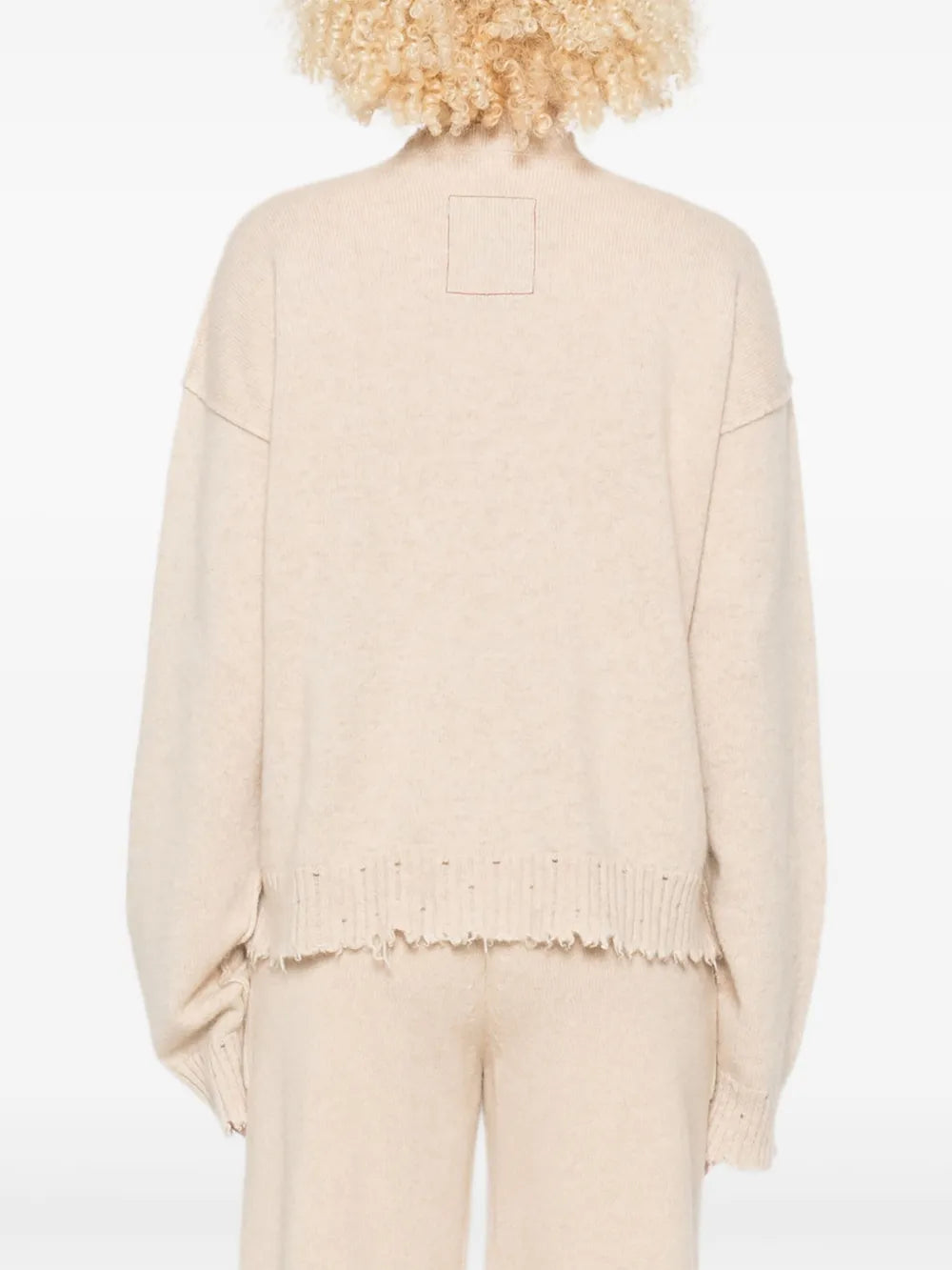 UMA WANG MAGLIONE M/LUNGA TAN
