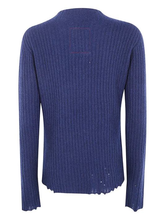 UMA WANG MAGLIA RIB BLUE