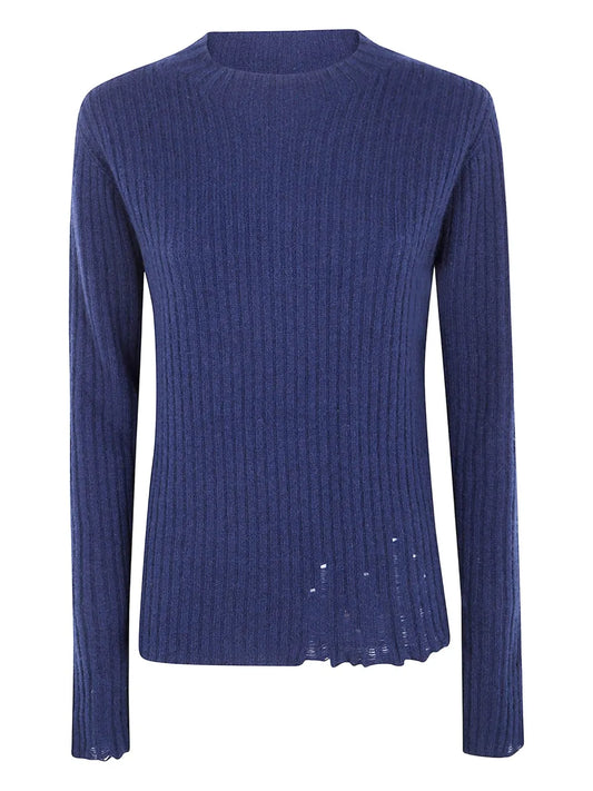 UMA WANG MAGLIA RIB BLUE