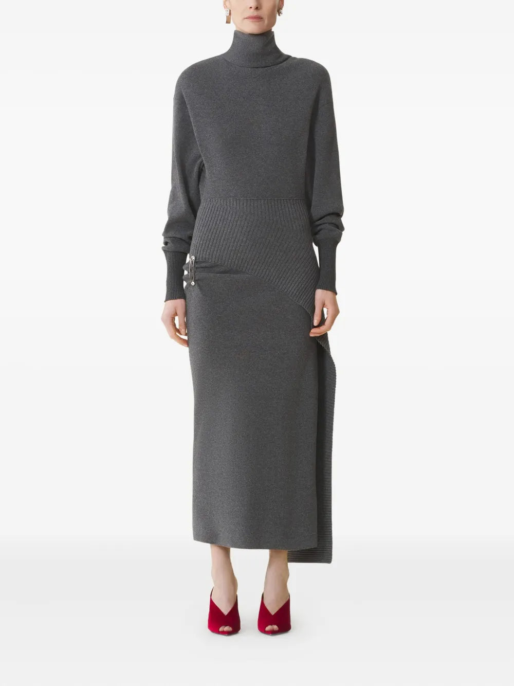 LANVIN ABITO MIDI GREY