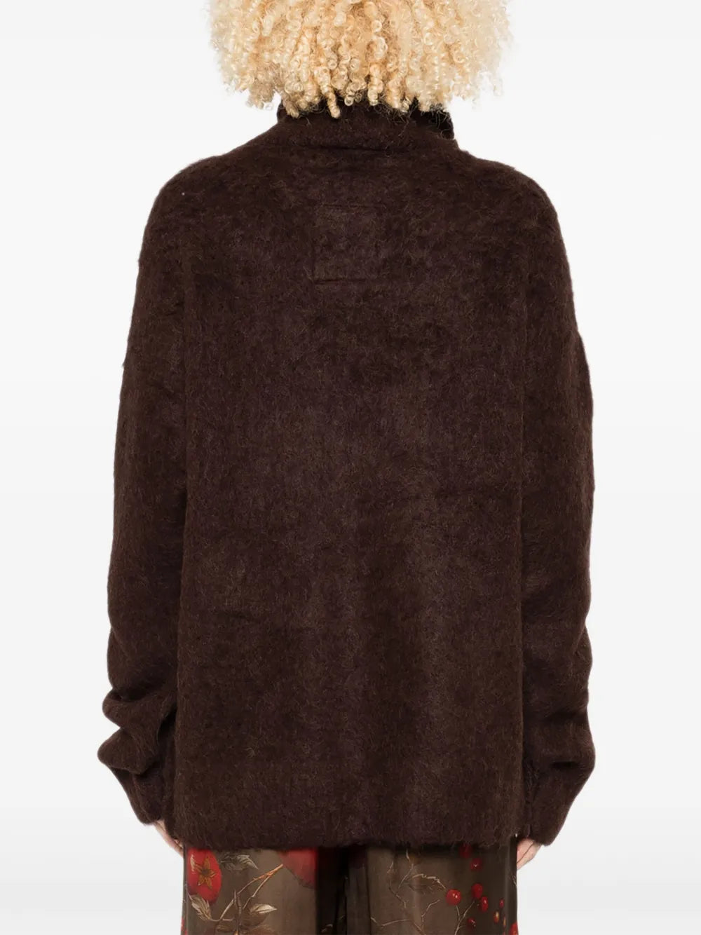 UMA WANG MAGLIONE COLLO ALTO  BROWN
