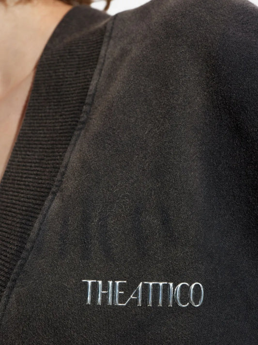 THE ATTICO ABITO MIDI FADED BLACK