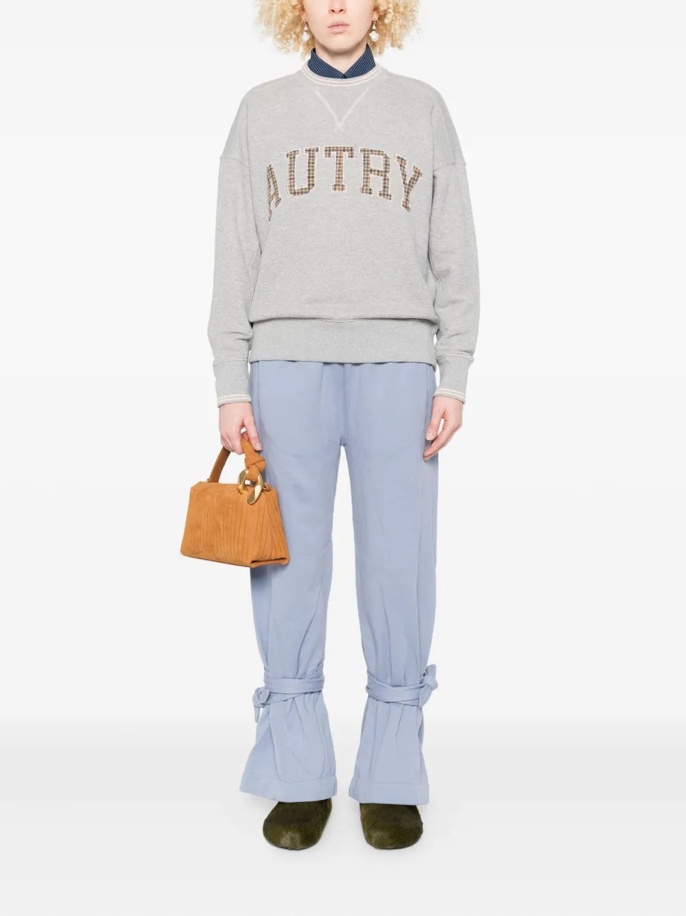 AUTRY FELPA LOGO GREY