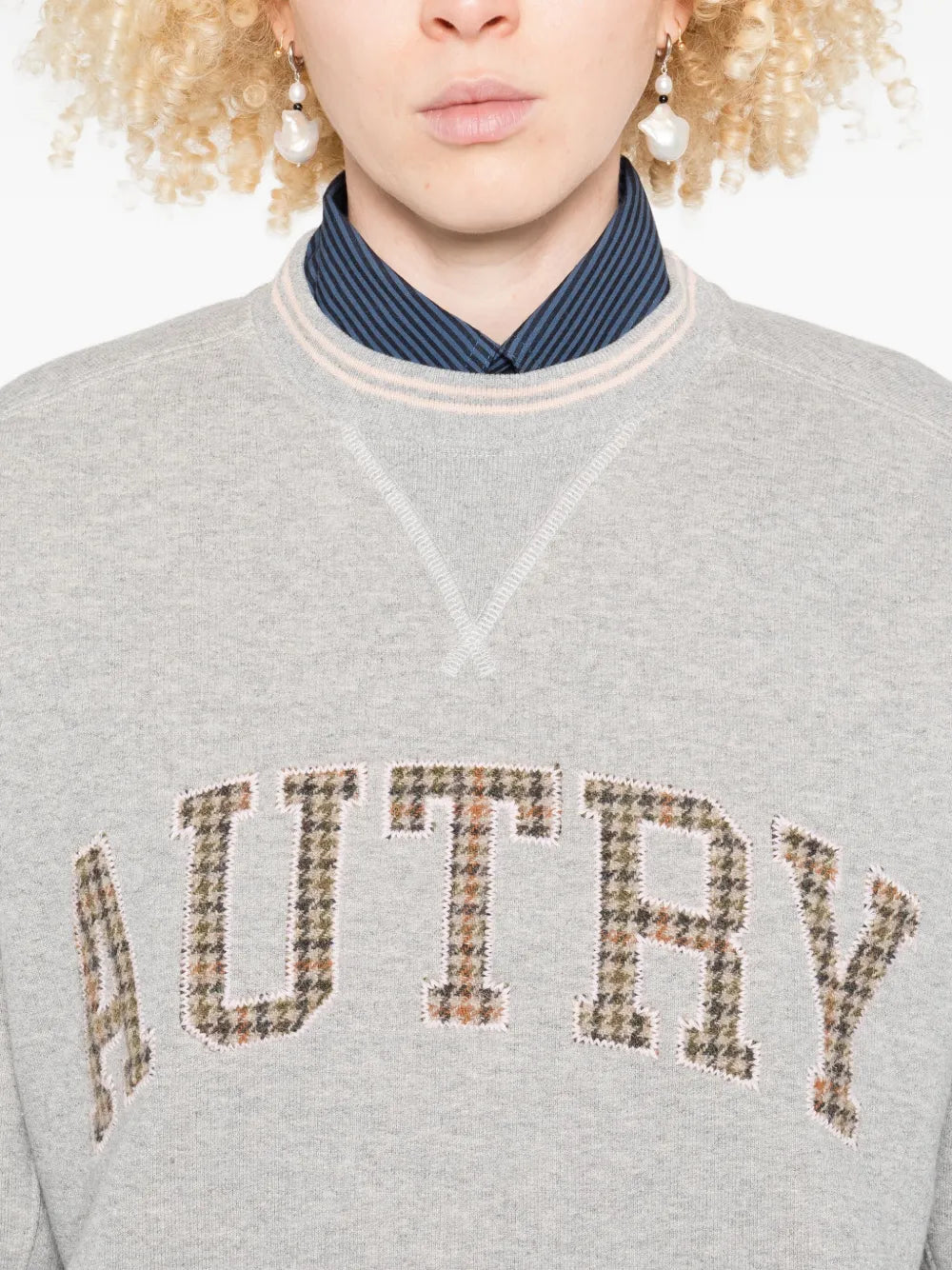 AUTRY FELPA LOGO GREY