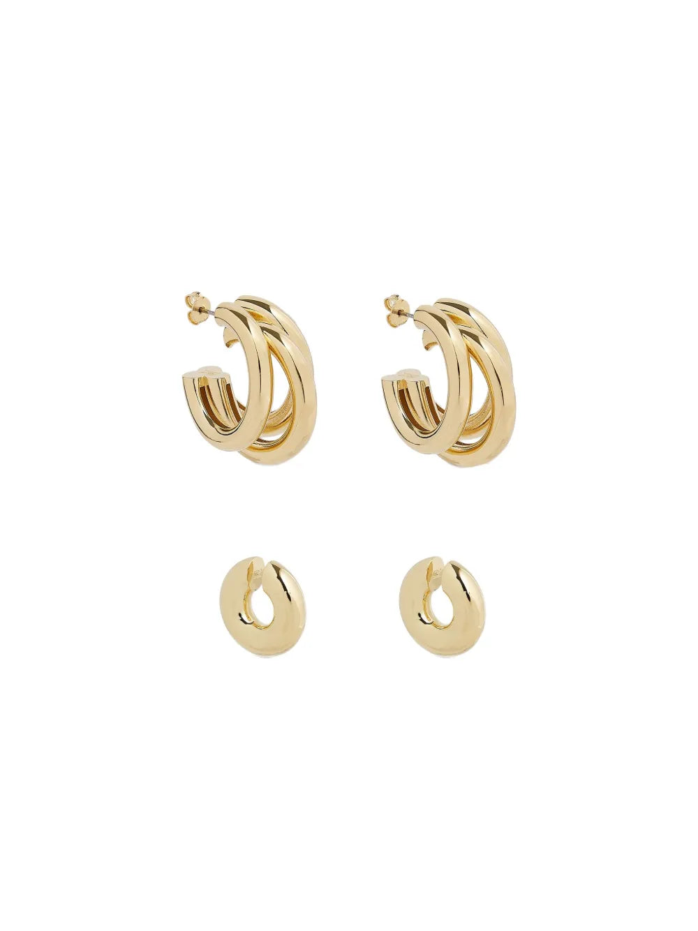 RABANNE ORECCHINI TRIPLO CERCHIO  GOLD