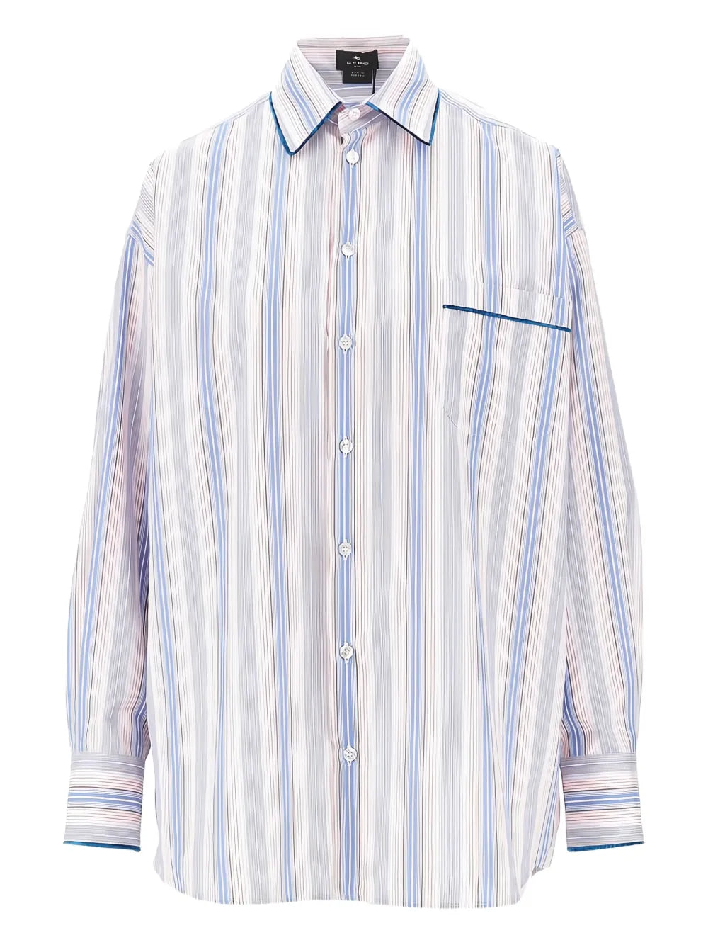ETRO CAMICIA A RIGHE MULTICOLOR