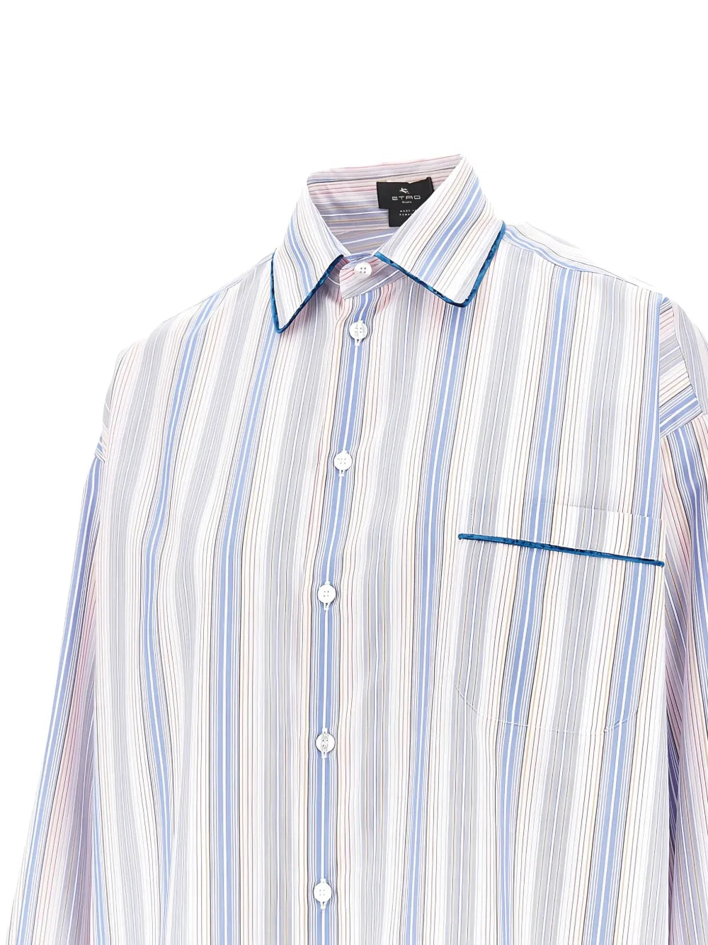 ETRO CAMICIA A RIGHE MULTICOLOR